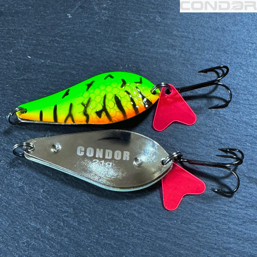 Блесна колеблющаяся двойная Condor Fishing ATOM Twin (5221) 21г 68мм Цвет: 175/01, фото 2