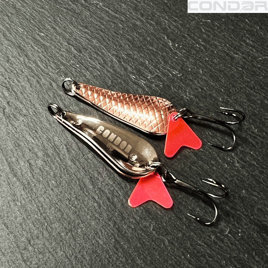 Блешня коливаюча подвійна Condor Fishing HAVY Twin (5232) 8г 45мм Колір: 06/01, фото 3