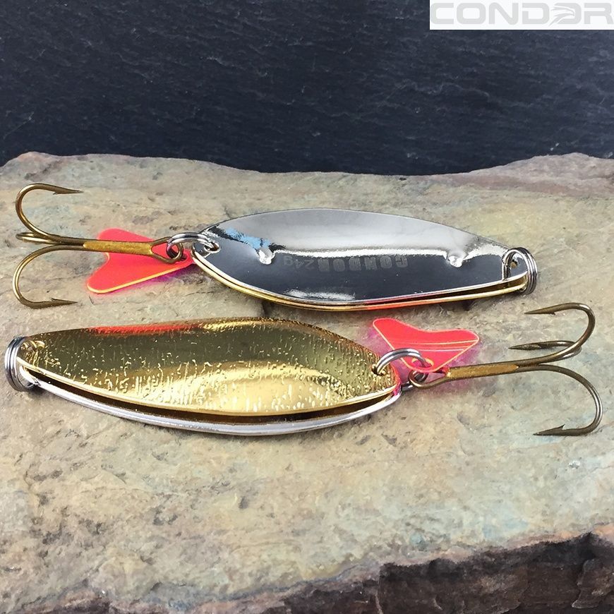 Блесна колеблющаяся двойная Condor Fishing Alga 2 Twin (5205) 24г 70мм Цвет: 05/01, фото 2