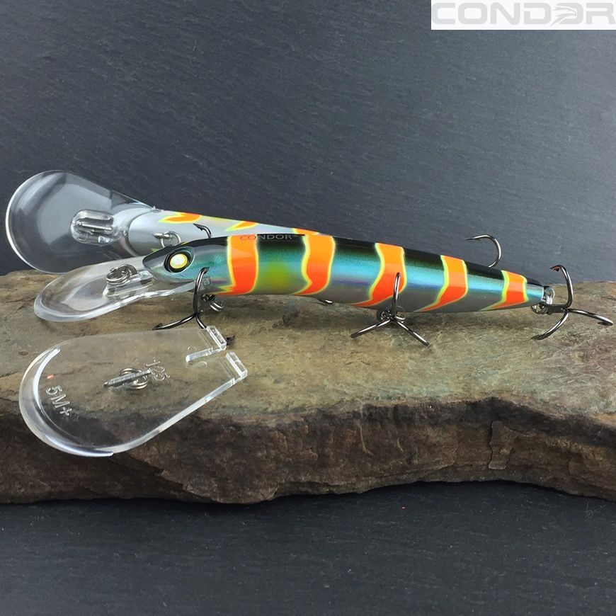 Воблер Condor Fishing Perfecte Dancer 125F 125мм 20г 3.0-6.0м Колір: Red Thunder, фото 2