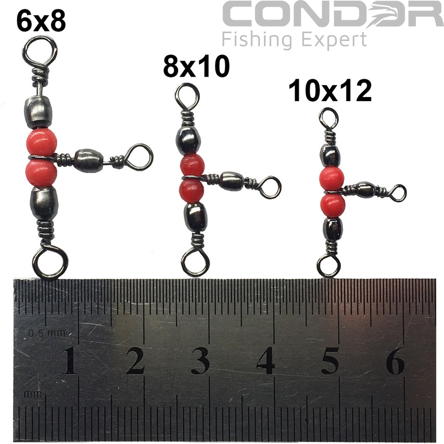 Тройной вертлюжок Condor CR41705 #10x12 7кг./5кг. (уп. 5шт.), фото 3