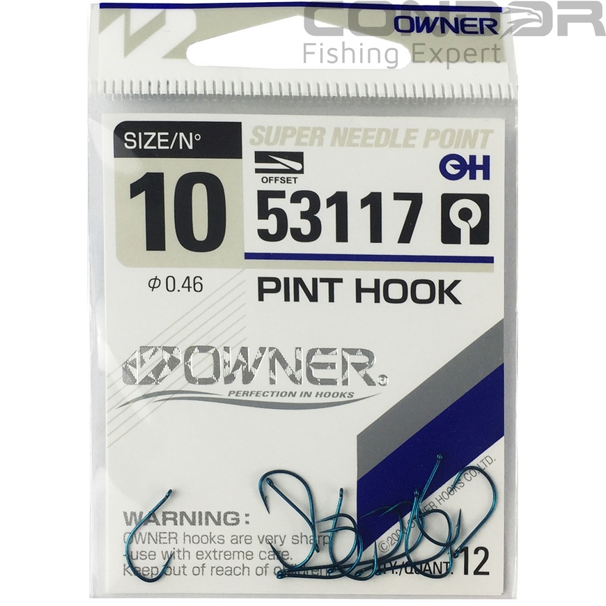 Крючки Owner Pint Hook Blue (53117) #10