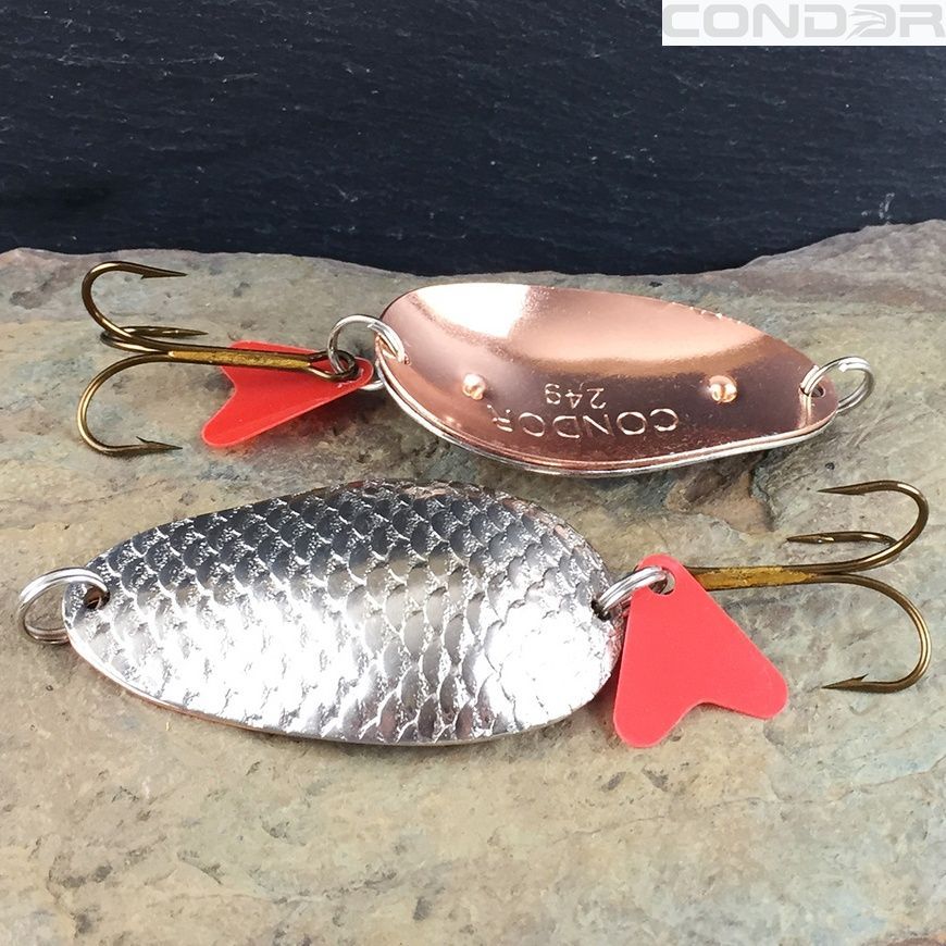 Блесна колеблющаяся двойная Condor Fishing Trophy Twin (5210) 24г 60мм Цвет: 04/02, фото 2