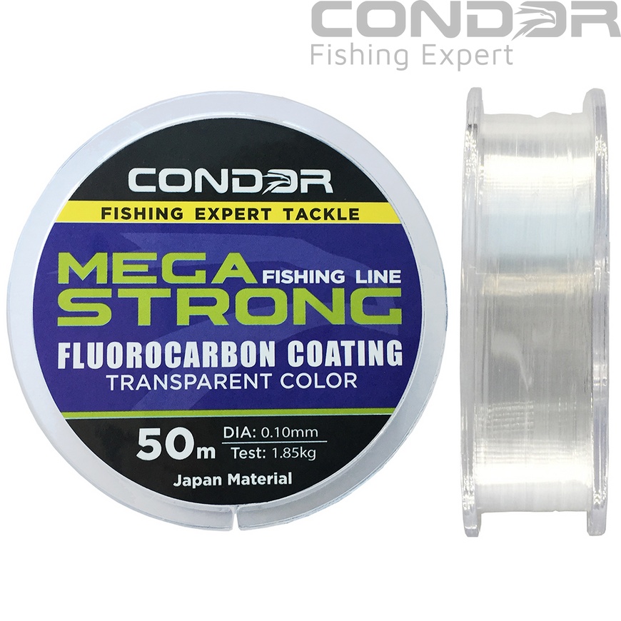 Леска Condor Megastrong Fluorocarbon Coating 50м. 0.16мм. 4.7кг., фото 1