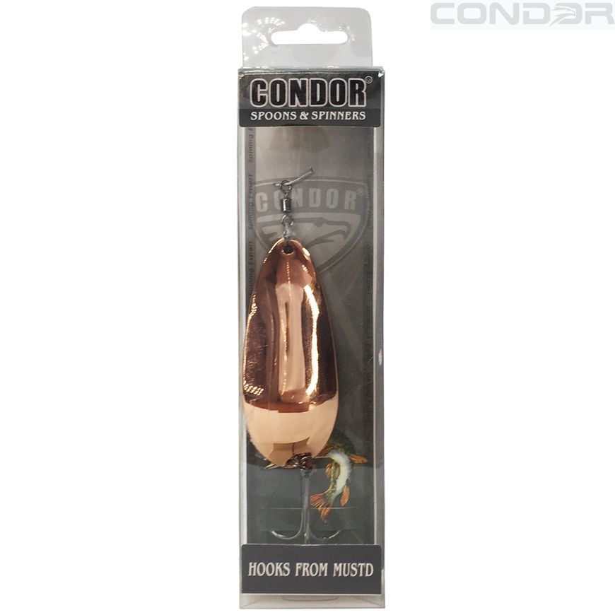 Блесна колебалка из латуни Condor Fishing (5864) 28г 73мм Цвет: 02, фото 4