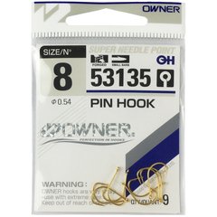 Крючки Owner Pin Hook Gold (53135) #8