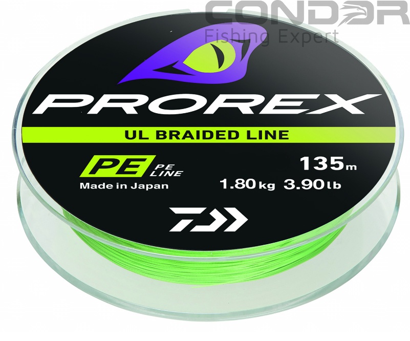 Шнур Daiwa Prorex UL Braid PE 135м. #0.4 2.80кг. 0.10мм., фото 1