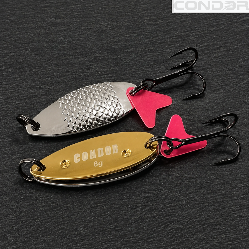 Блесна колеблющаяся двойная Condor Fishing (5214) 8г 40мм Цвет: 04/03, фото 2