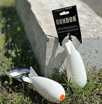 Кормушка Ракета Condor Fishing малая 135х52мм БЕЛАЯ, фото 1