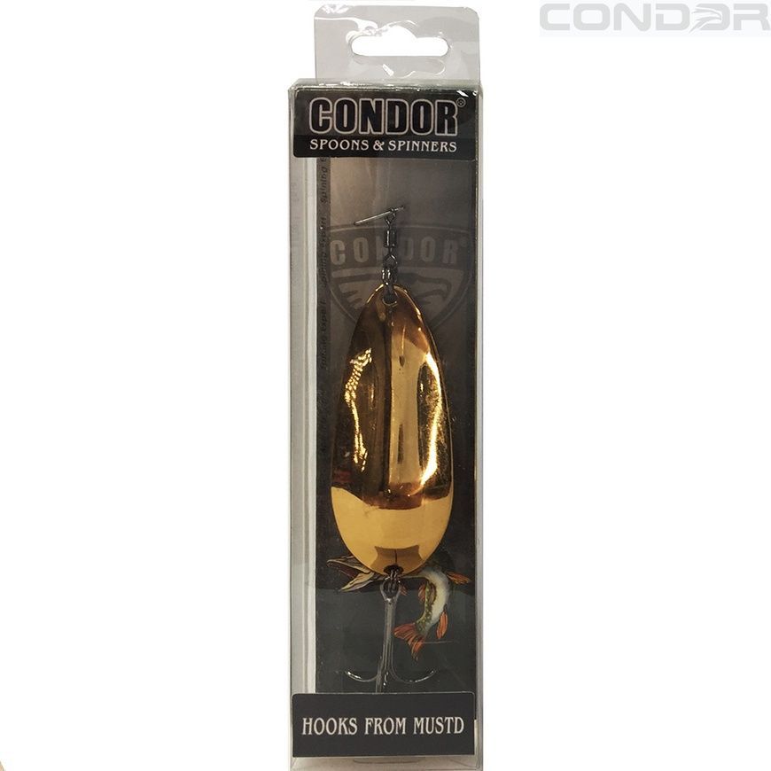Блесна колебалка из латуни Condor Fishing (5864) 28г 73мм Цвет: 03, фото 4