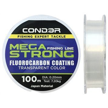Леска Condor Fishing Megastrong Fluorocarbon Coating 100м 0.16мм 4.7кг, фото 1