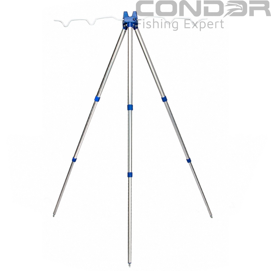 Телескопическая тренога на 5 удилищ, тройная нога 55-120см., фото 2