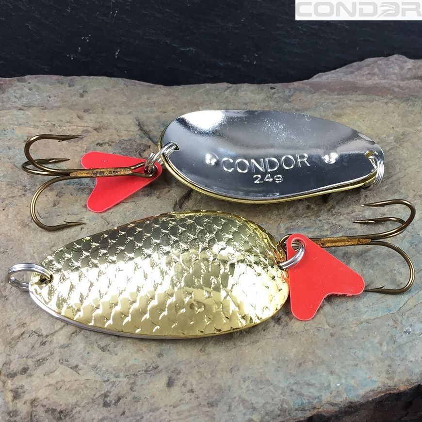 Блешня коливаюча подвійна Condor Fishing Trophy Twin (5210) 24г 60мм Колір: 05/01, фото 2