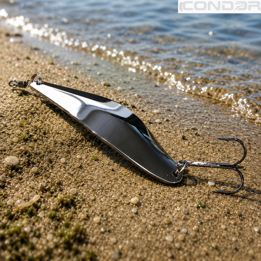 Блесна колебалка из латуни Condor Fishing (5865) 24г 80мм Цвет: 01, фото 2