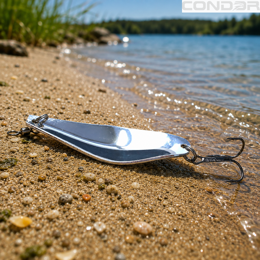 Блесна колебалка из латуни Condor Fishing (5865) 24г 80мм Цвет: 01, фото 3