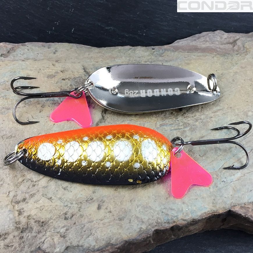Блесна колеблющаяся двойная Condor Fishing Delta Twin (5208) 28г 73мм Цвет: H003W/01, фото 3