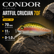 Воблер Condor Fishing Artful Crucian 70F 70мм 11г 0-1.0м Колір: 169
