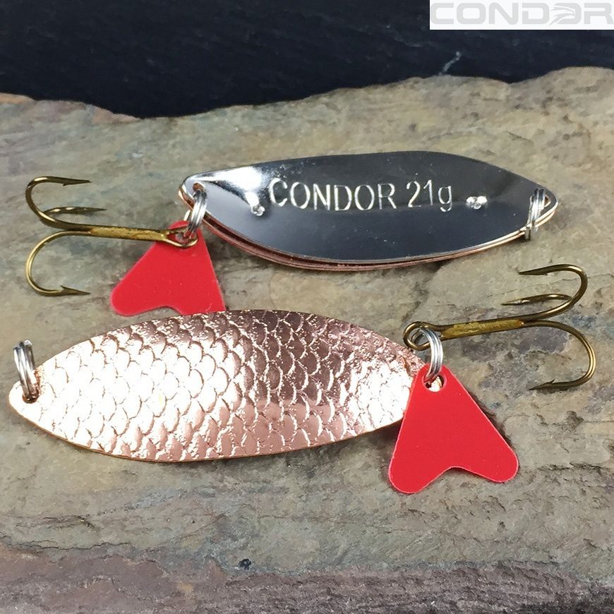 Блесна колеблющаяся двойная Condor Fishing Boat Twin (5255) 21г 70мм Цвет: 06/01, фото 2