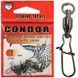 Застежка с вертлюгом на подшипнике Condor Fishing CR43809 #3 30кг 5шт