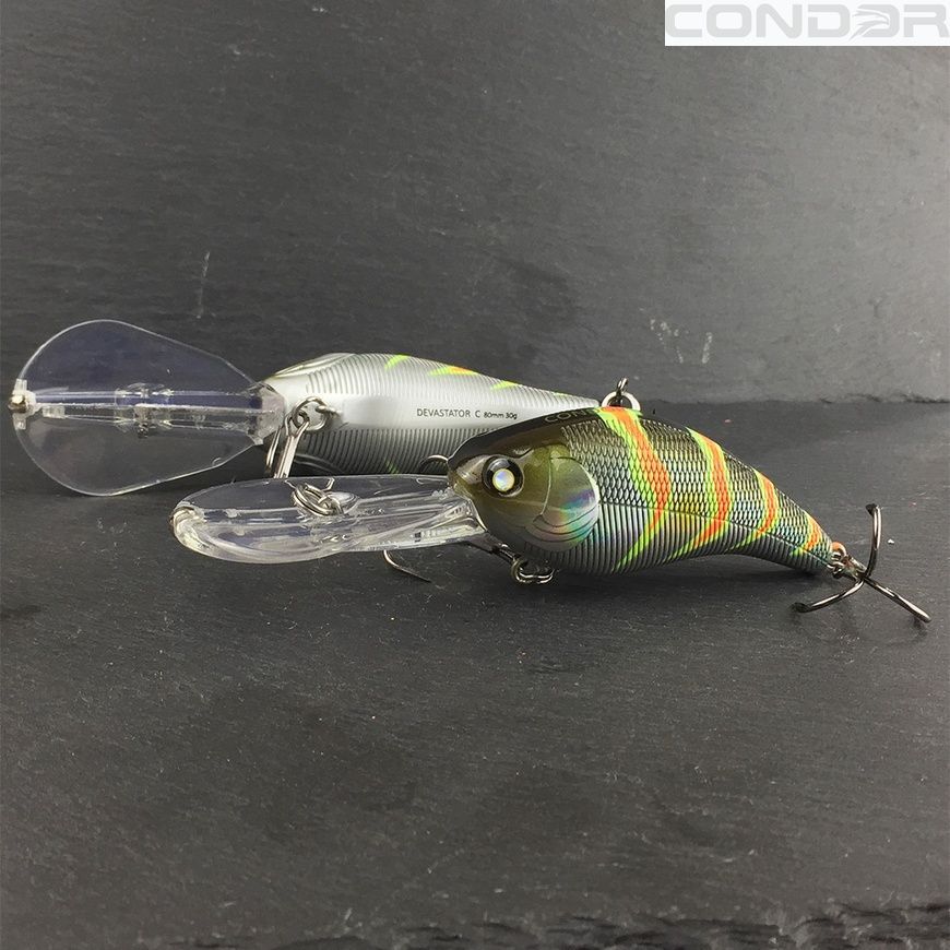 Воблер Condor Devastator С 80F 80мм. 30гр. 0-10.0м. #Red Thunder, фото 2 Воблер Condor Devastator С 80F 80мм. 30гр. 0-10.0м. #Red Thunder, фото 2