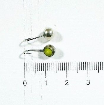 Мормышка вольфрамовая Светящийся глазик 1.5г 5мм Цвет: серебро, фото 1