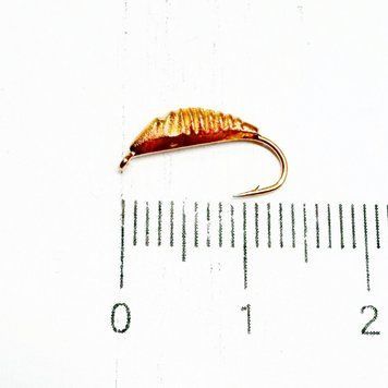 Мормышка вольфрамовая Малек 0.3мм 0.49г Цвет: медь, фото 1