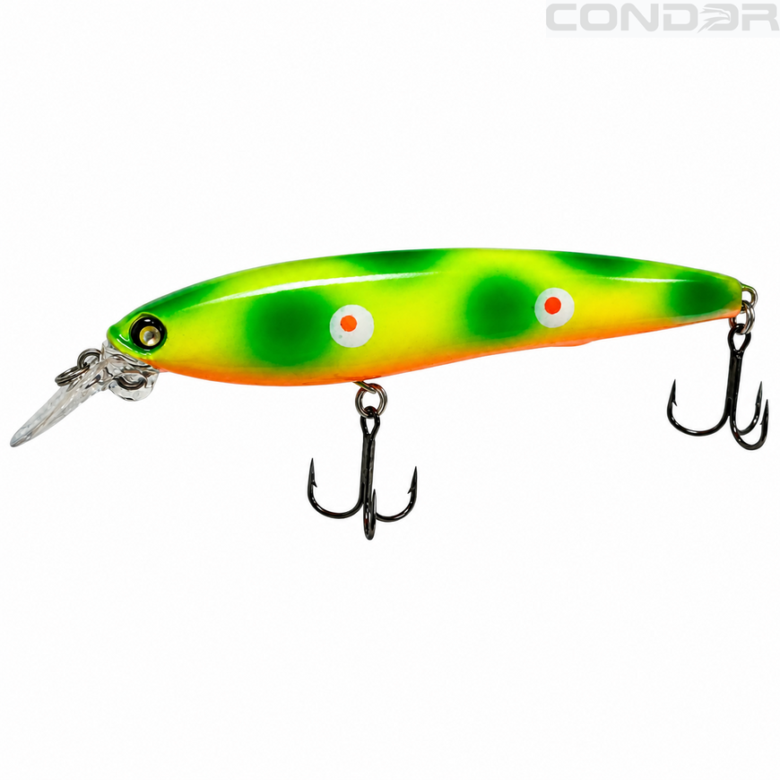 Воблер Condor FISHING SQUADRA 100F 100мм 17.5г 0-1.5м Колір: B032, фото 2