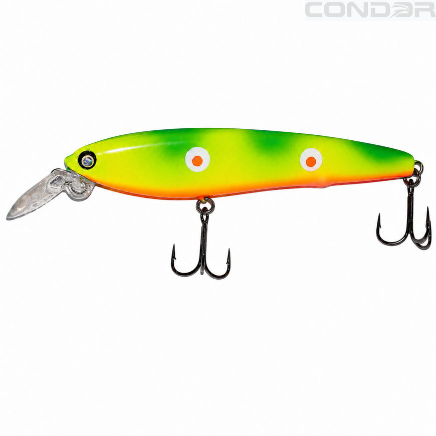 Воблер Condor FISHING SQUADRA 100F 100мм 17.5г 0-1.5м Колір: B032, фото 3