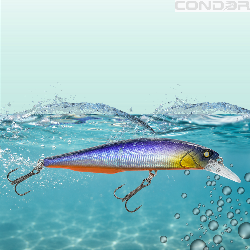 Воблер Condor Fishing Best Minnow 100SP 100мм 14.5г 0-1.2м Цвет: Deep Ocean, фото 5
