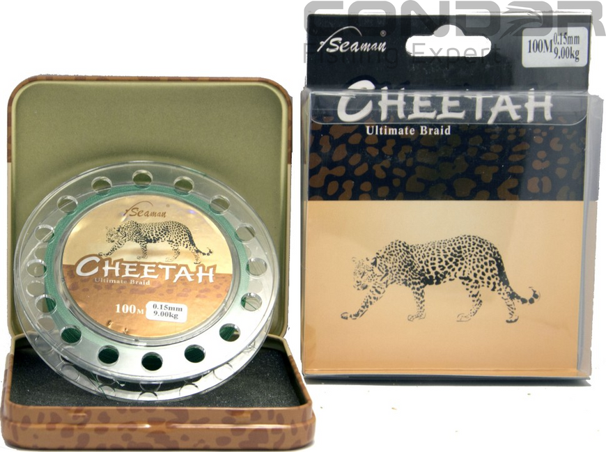 Шнур Seaman Cheetah Green 100м. 0.21мм. 15.7кг., фото 2