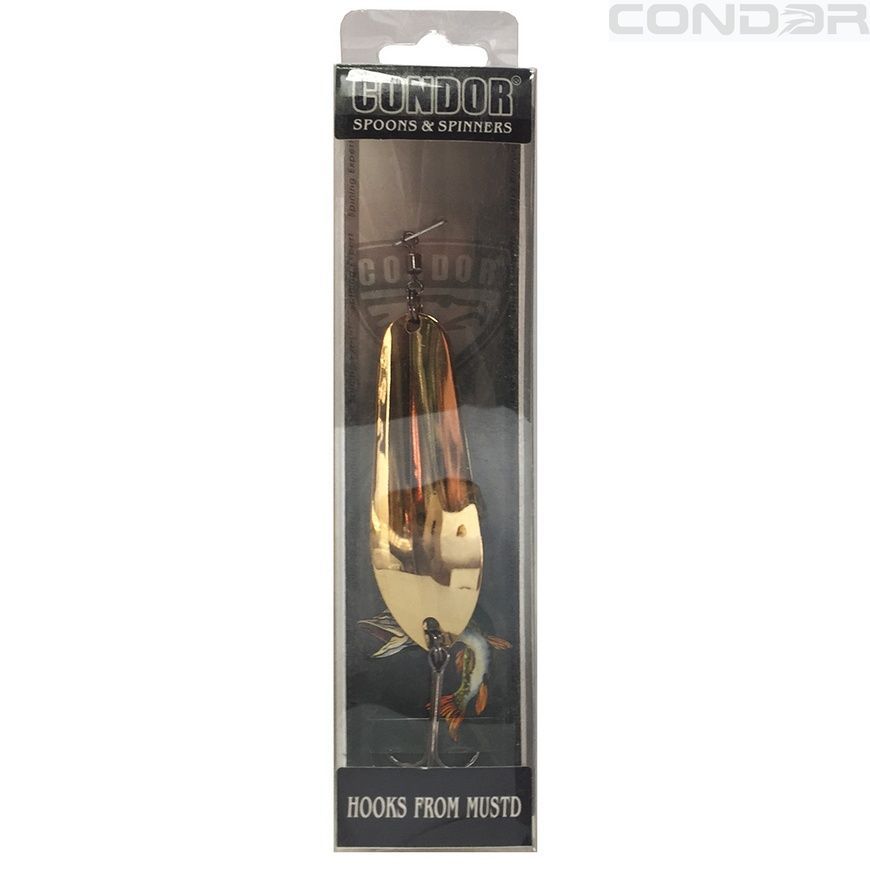 Блешня коливалка з латуні Condor Fishing (5858) 20г 73мм Колір: 03, фото 4
