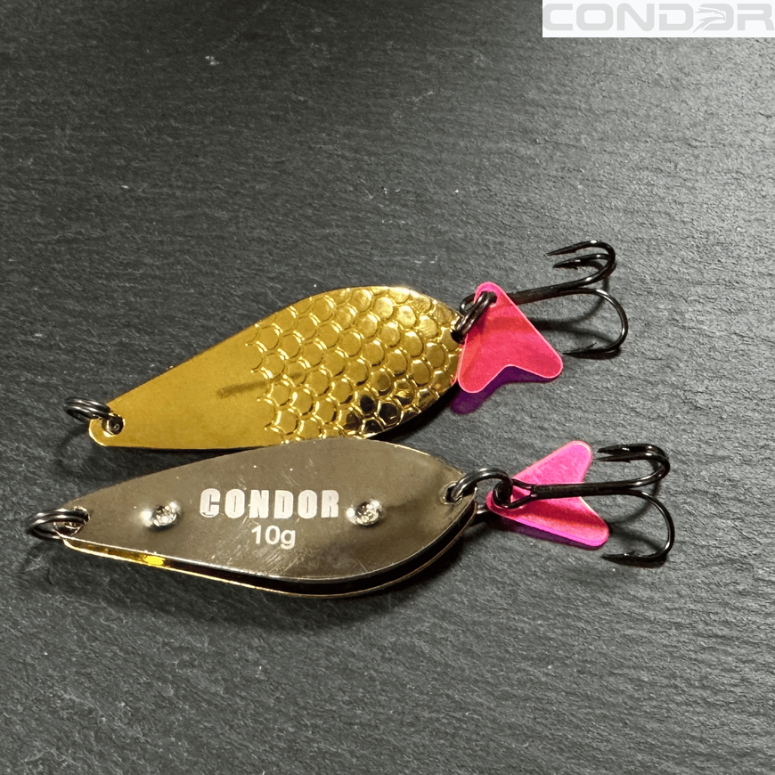 Блесна колеблющаяся двойная Condor Fishing ATOM Twin (5229) 10г 55мм Цвет: 05/01, фото 2