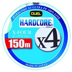 Шнур Duel Hardcore X4 Milky Green 150м. #1.5 max25lb 0.209мм. 10.0кг., фото 1