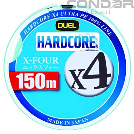 Шнур Duel Hardcore X4 Milky Green 150м. #1.5 max25lb 0.209мм. 10.0кг., фото 1