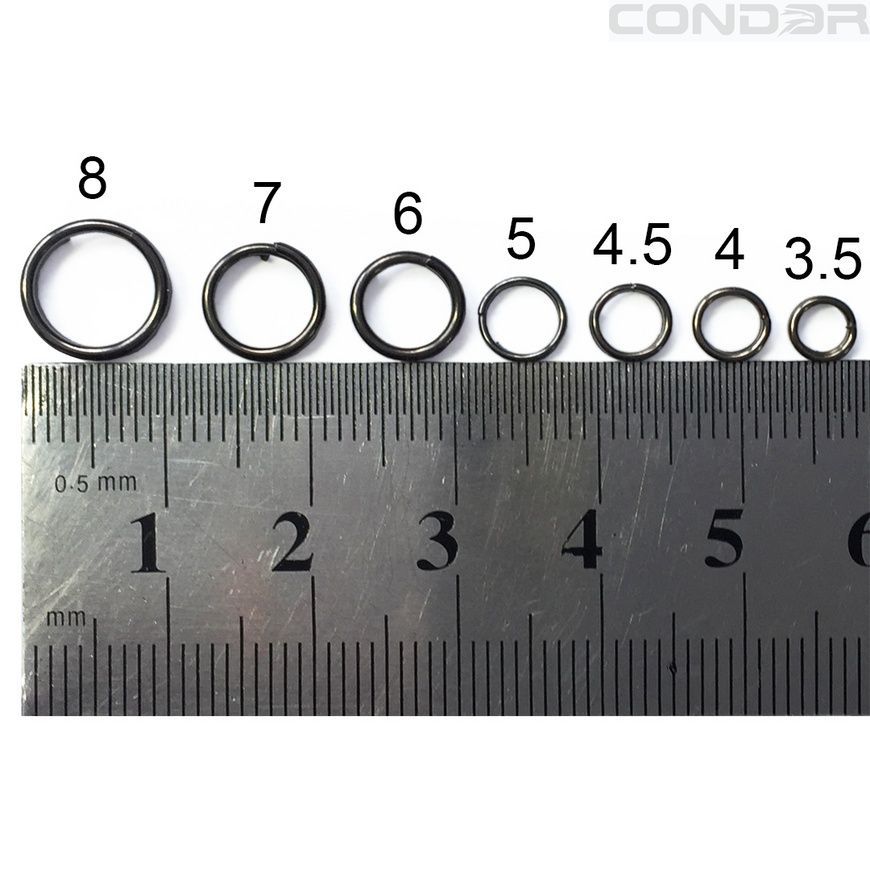 Заводні кільця Condor CR46008 #4 4мм. (уп. 20шт.), фото 3