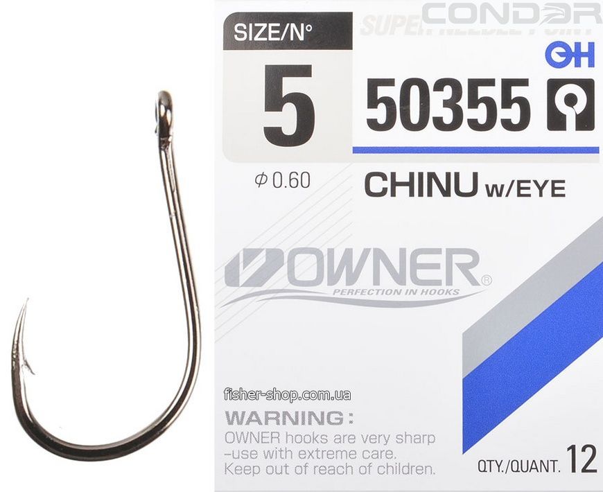 Гачки Owner Chinu with Eye (50355) #1/0